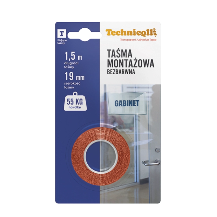 Technicqll T-680-Tasma-montazowa-bezbarwna-15mx19mm.webp